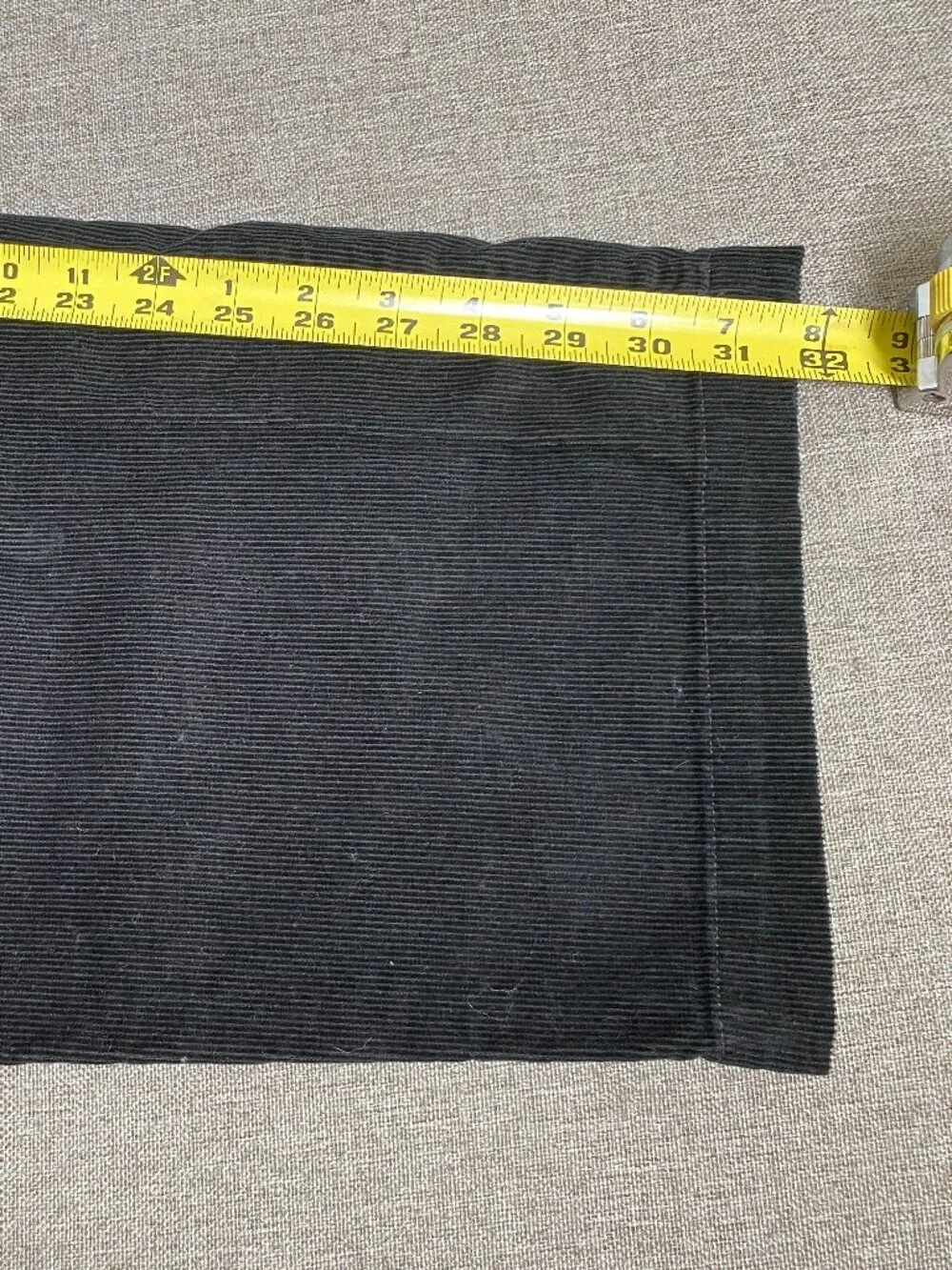 Croft & Barrow Corduroy Dress Pants Men's 40 x 32 High Rise Black Casual